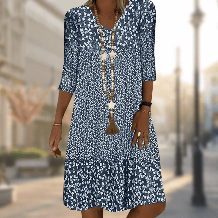 OLIVIA | FLATTERING MODERN MIDI DRESS WITH REFINED DRAPE